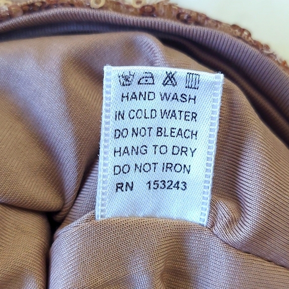 Gold Sequin Racerback Crop Top Size XS - Picture 6 of 12